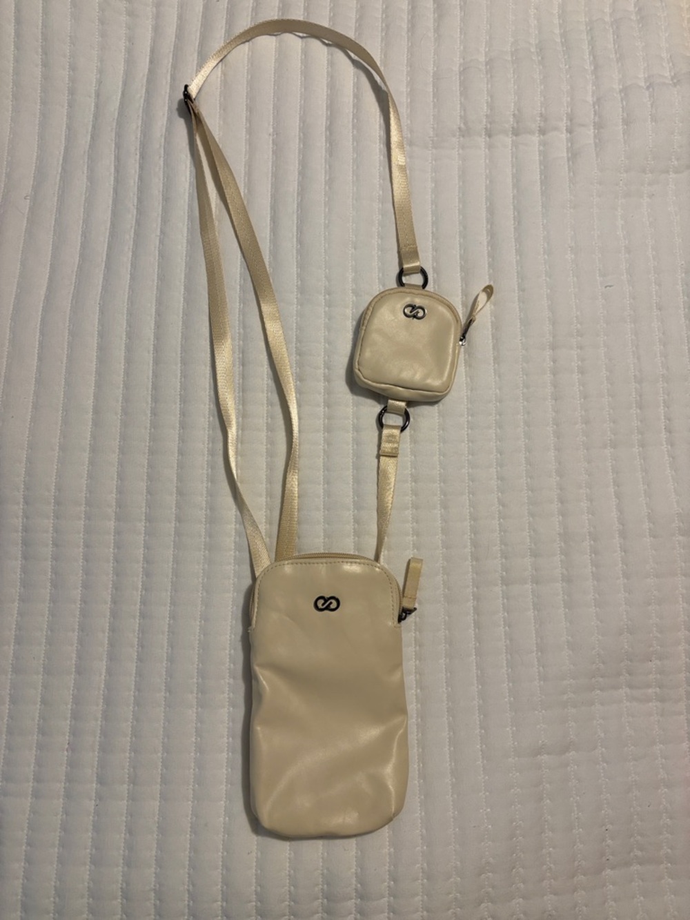 Calia Cream Crossbody Phone Pouch with Mini Coin Case